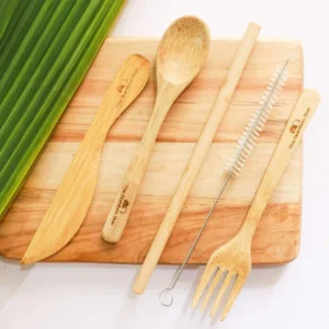 Travel Bamboo Cutlery Set